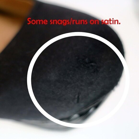 L.A.M.B. Gwen Stefani Black Sexy Satin Stiletto 5" Heels LAMB Women's 7.5 - Picture 3 of 8